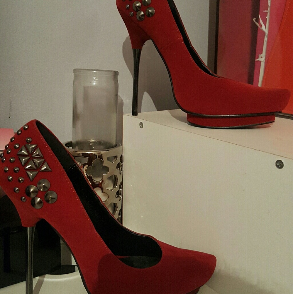 Ruby Red heels from Bakers