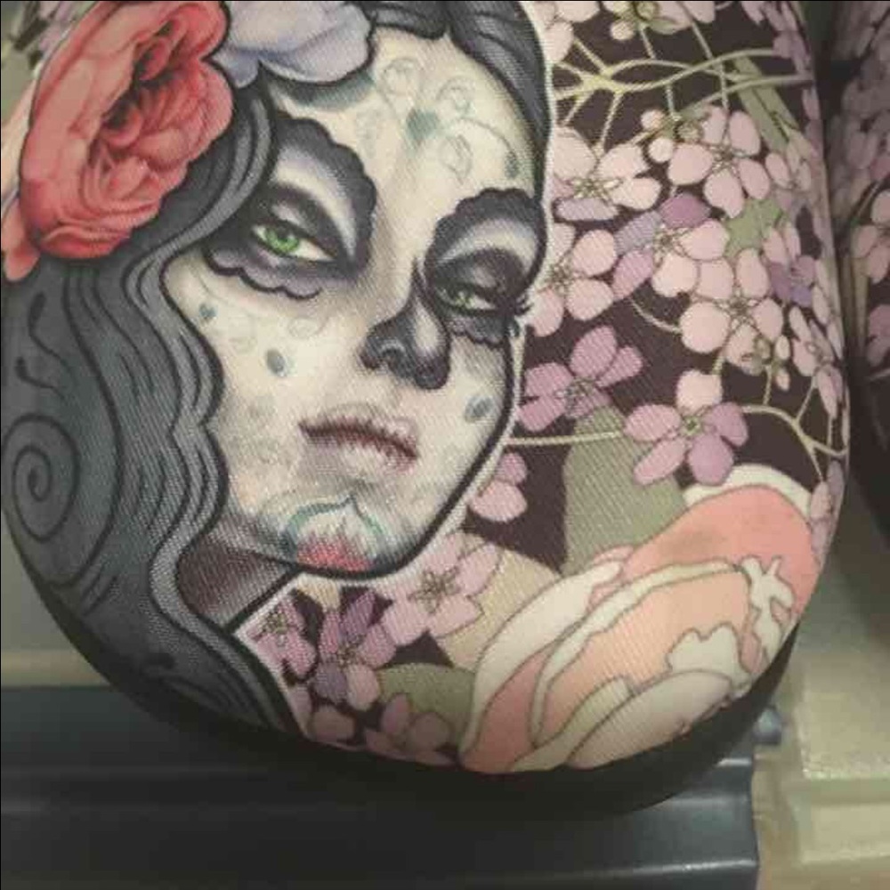 Hot Chocolate Mary Janes Day of the Dead Size 7
