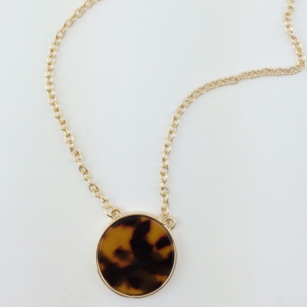 Monogram Tortoise Shell Necklace - Picture 6 of 6