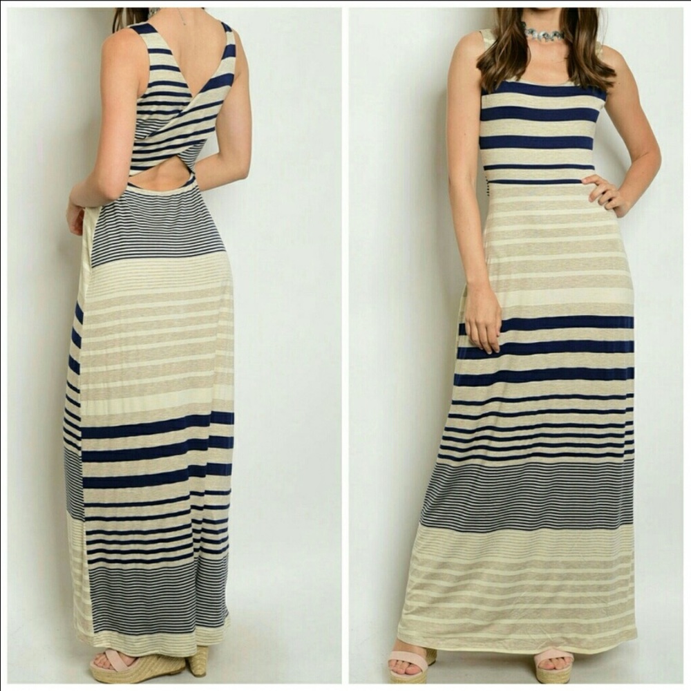 Navy Jersey Maxi