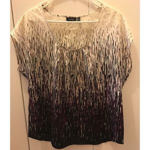 Striped patterned top