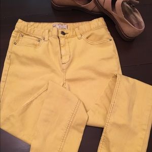 Free People Yellow Jeans (27)