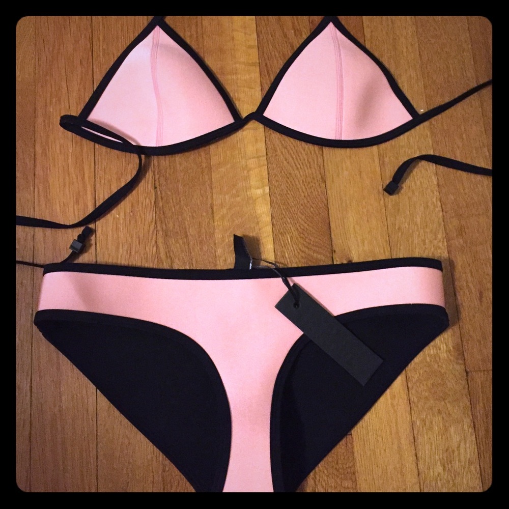 Triangl pink bikini
