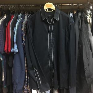 White Trimmed GUCCI Dress Shirt