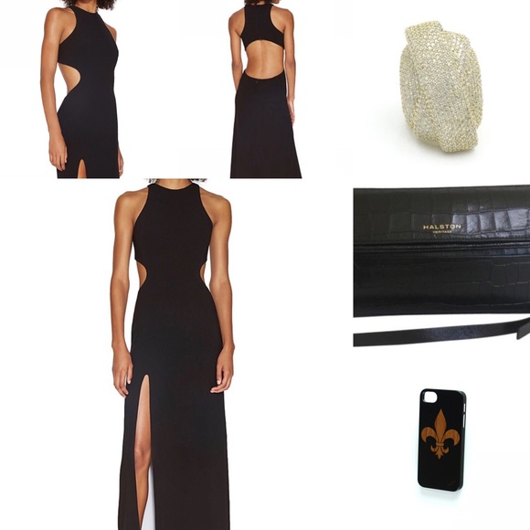 UPCOMING PROM!!! Halston Heritage Back-Cutout Gown - Picture 3 of 8