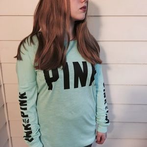 🌻FLASH SALE 🌻 PINK VS cutout LS Top