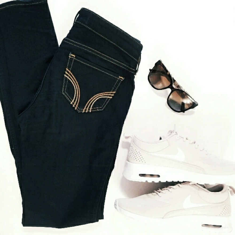 Hollister dark skinny jeans