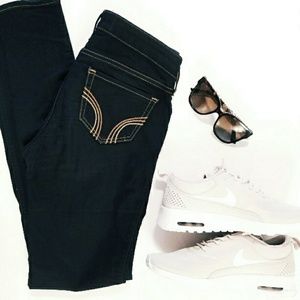 Hollister dark skinny jeans