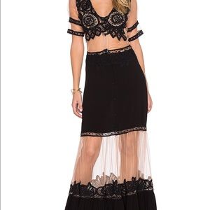 NWT For Love and Lemons Carmine Maxi Dress