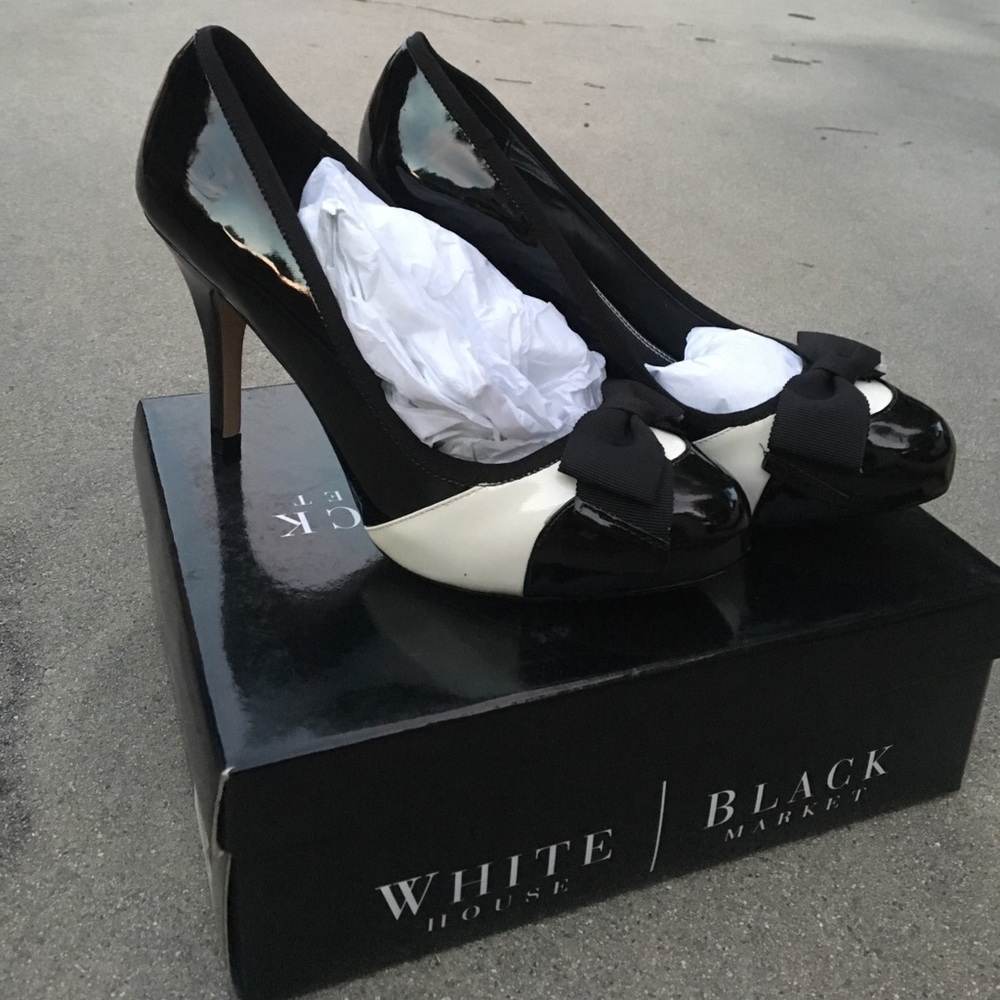 Black and nude heels