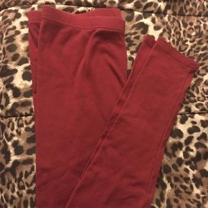 Maroon leggings xl