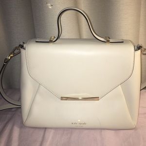 KATE SPADE white shoulder purse handbag tote bag