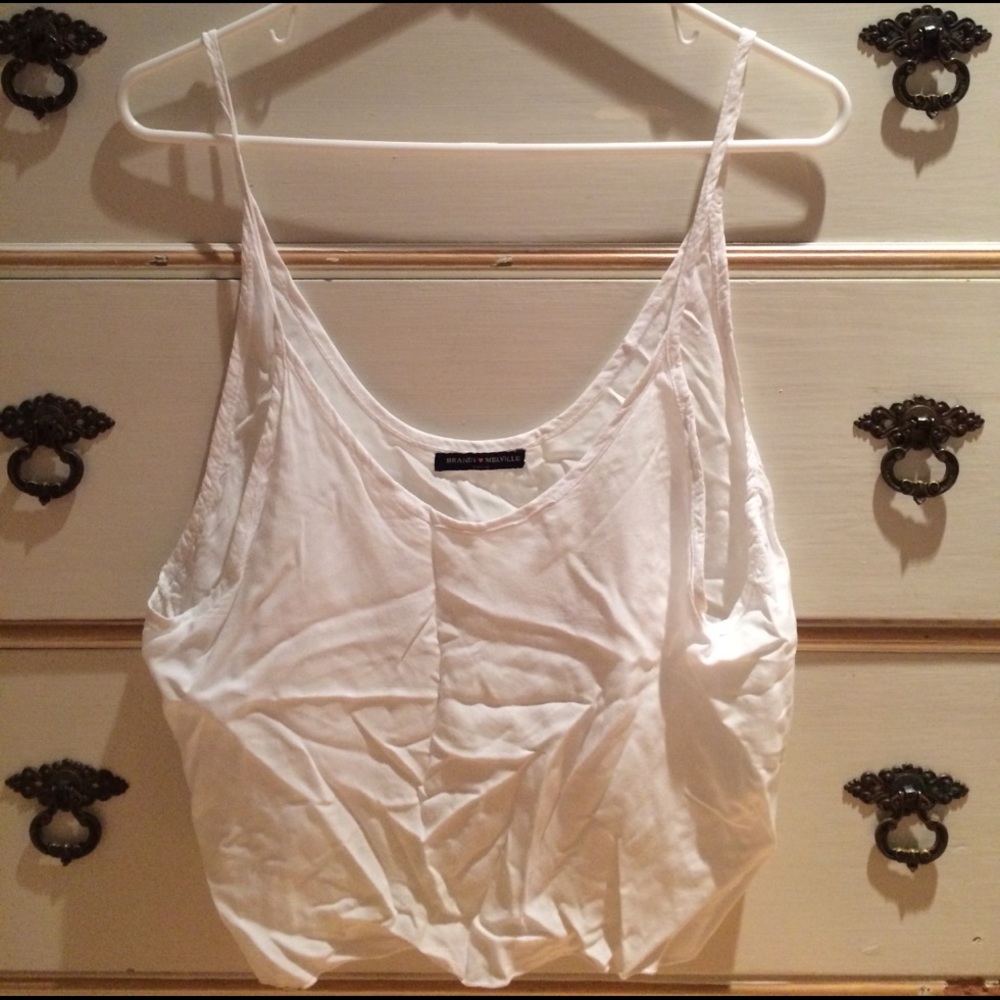 White brandy tank top