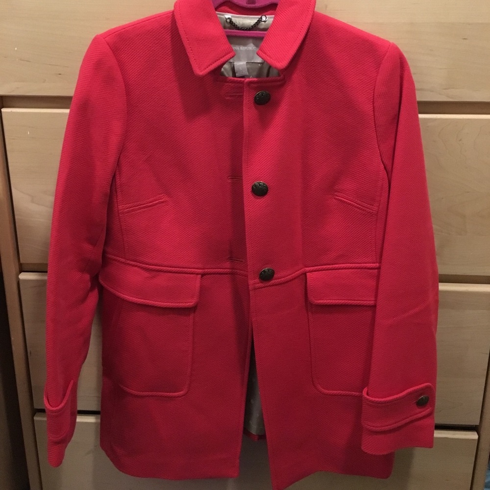 Coral women's banana republic coat