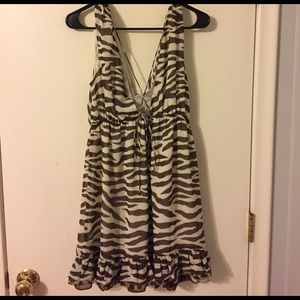 Larok zebra print/safari dress