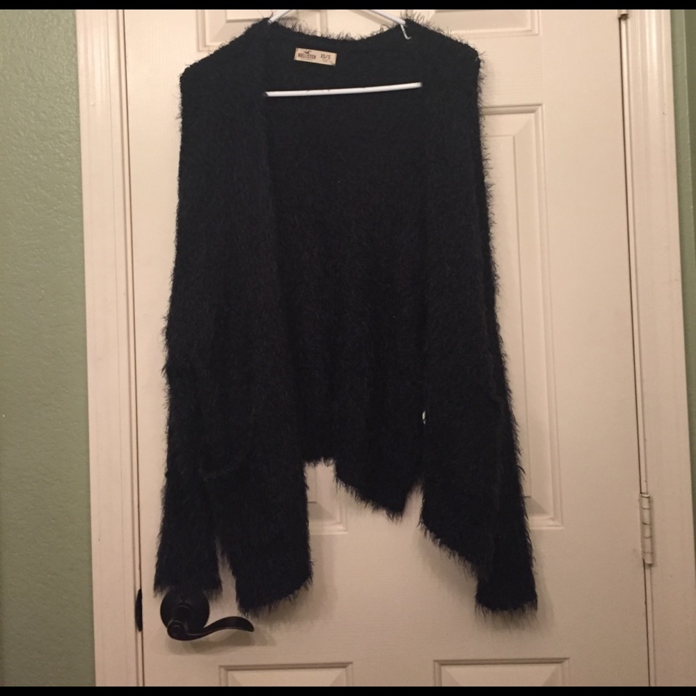 Small/ extra small black eyelash sweater