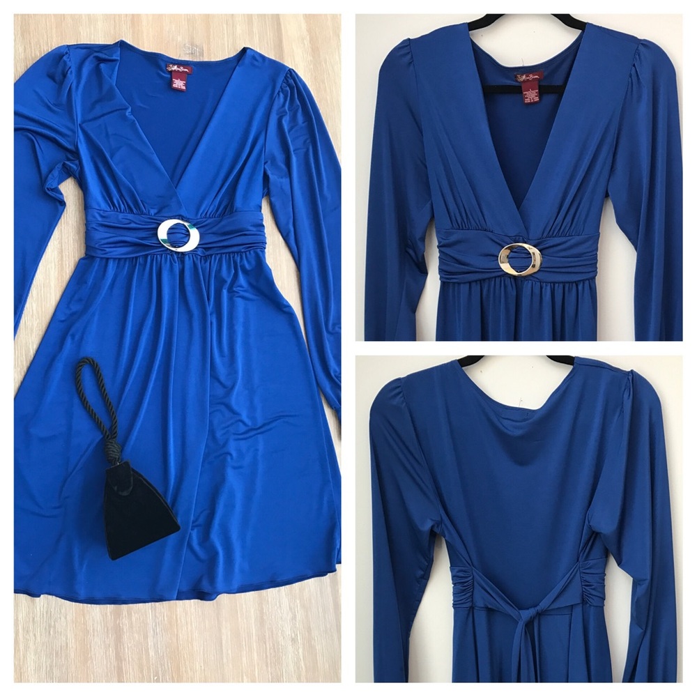 Blue long sleeve mini.