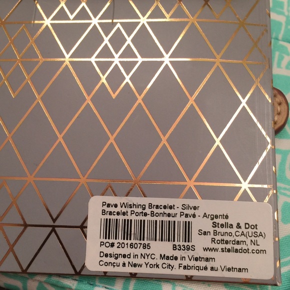 Stella & Dot Silver Pave Wishing Bracelet - Picture 2 of 2