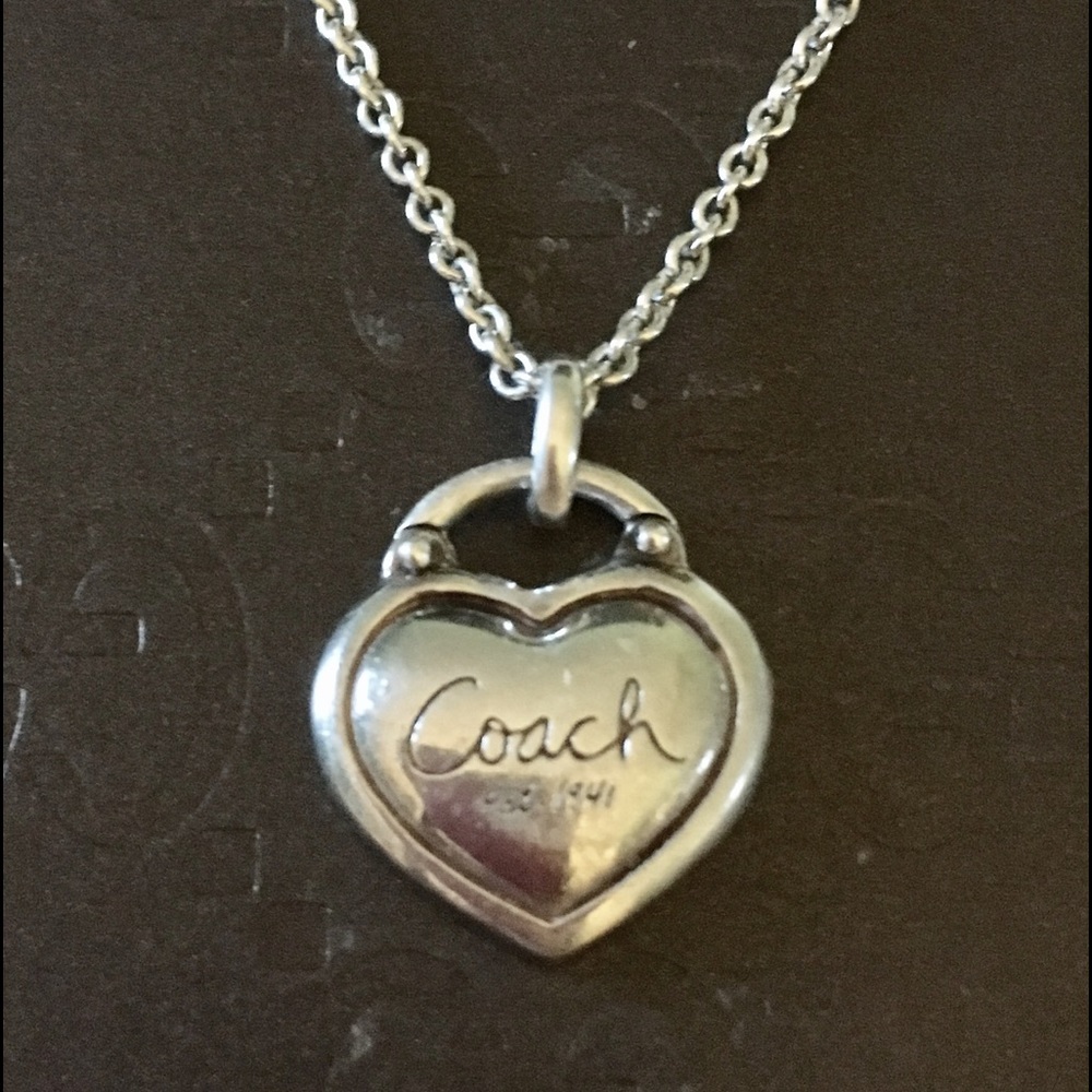 Authentic Coach Heart Necklace