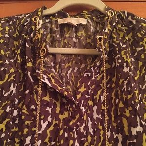 Camouflage print top