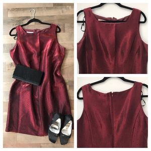 Red cocktail dress