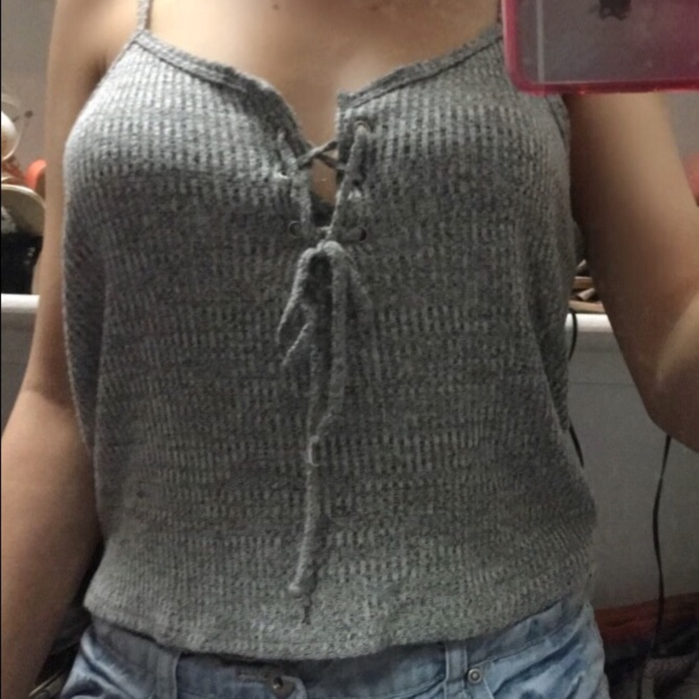 Lace up top
