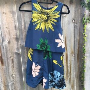 Bold Floral Topshop Romper