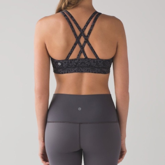 RARE🌟NWT Energy Bra Nulux - Sz6 - Gray Lace Print - Picture 6 of 8