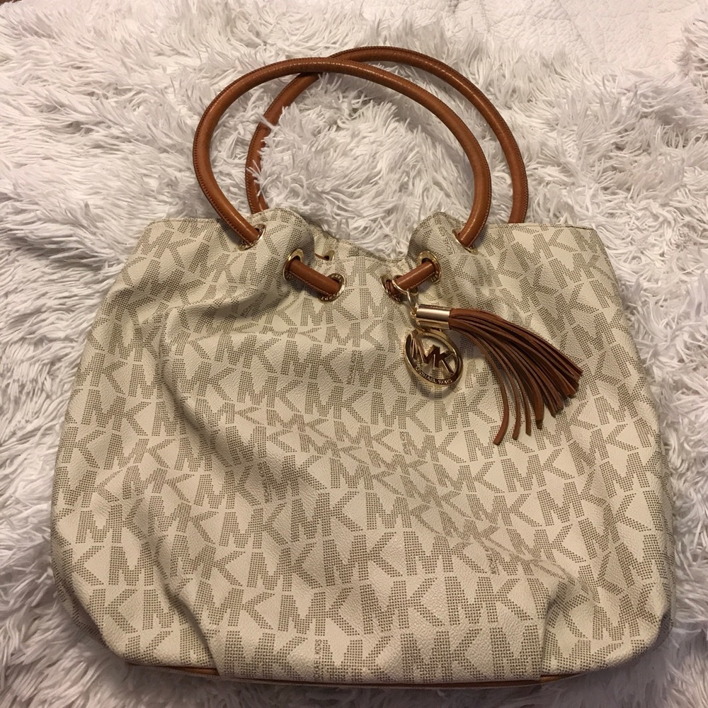 Michael Kors Leather Signature East West Tote