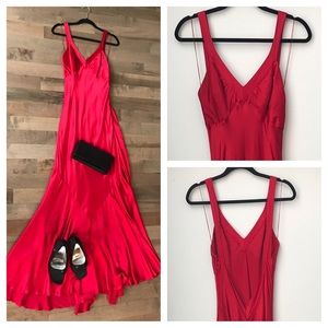 Open back red dress!!!