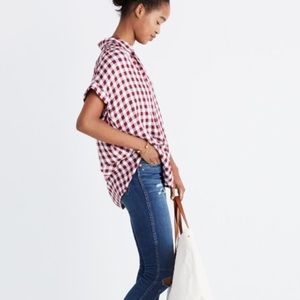 Madewell central shirt in gingham check