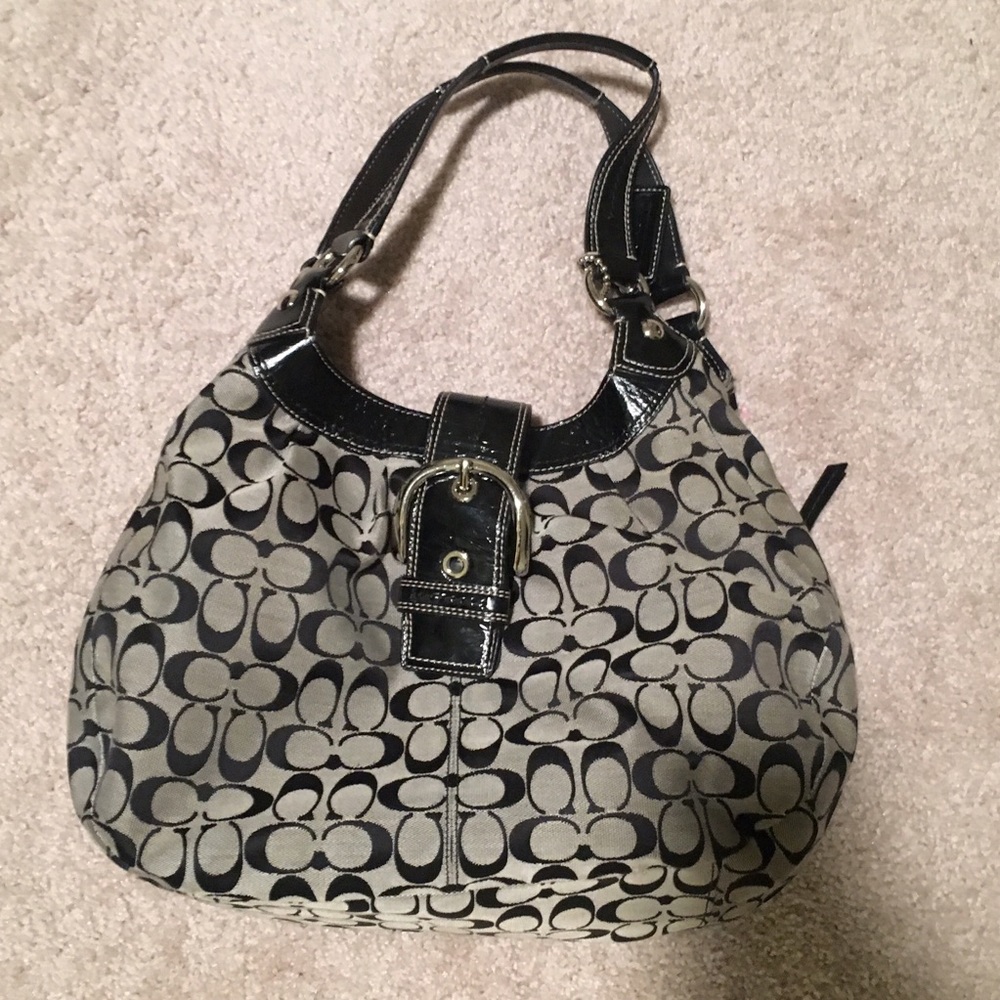 Black coach purse