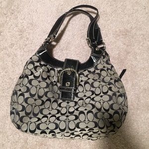 Black coach purse