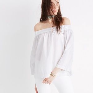Madewell clean off-the-shoulder top
