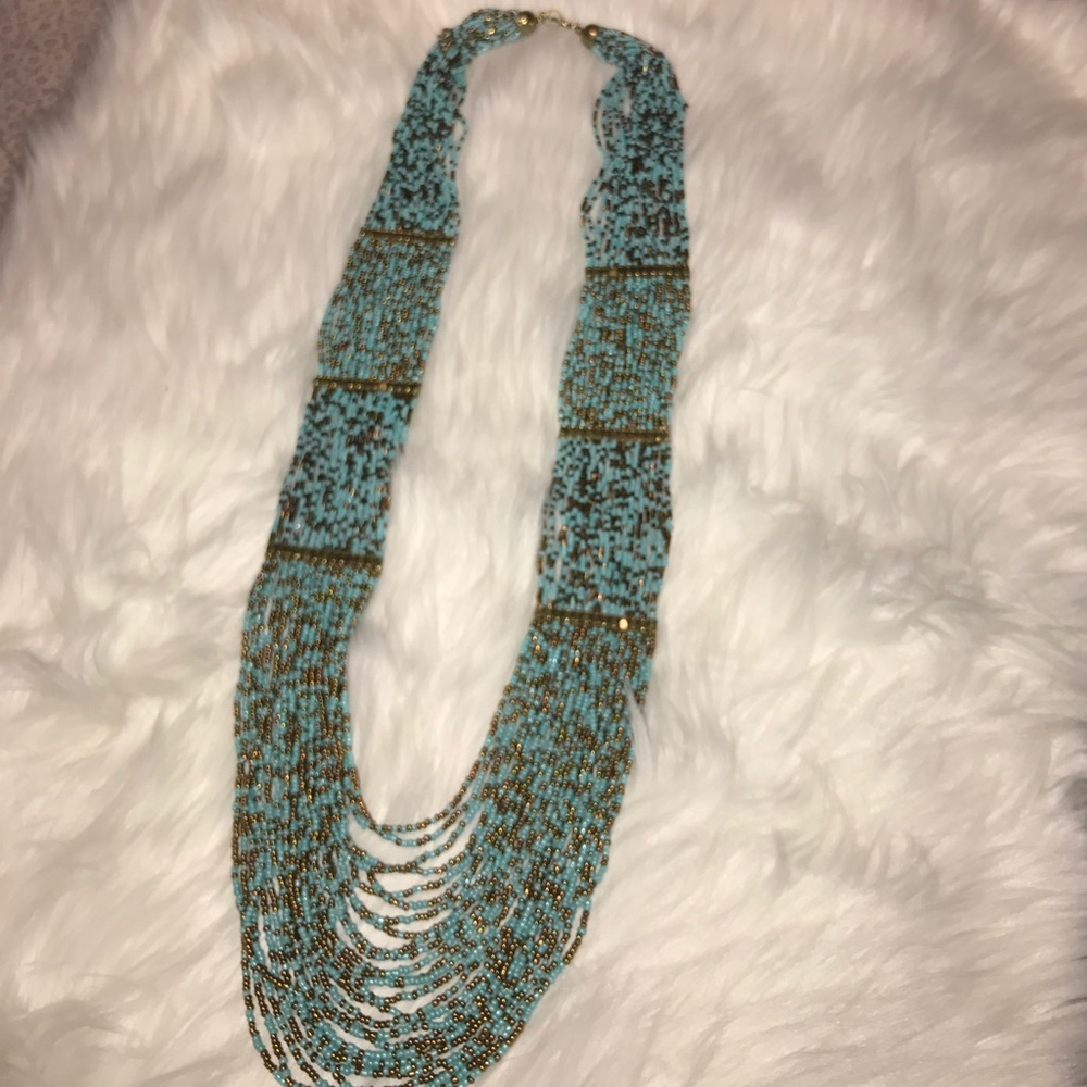 Beaded statement necklace