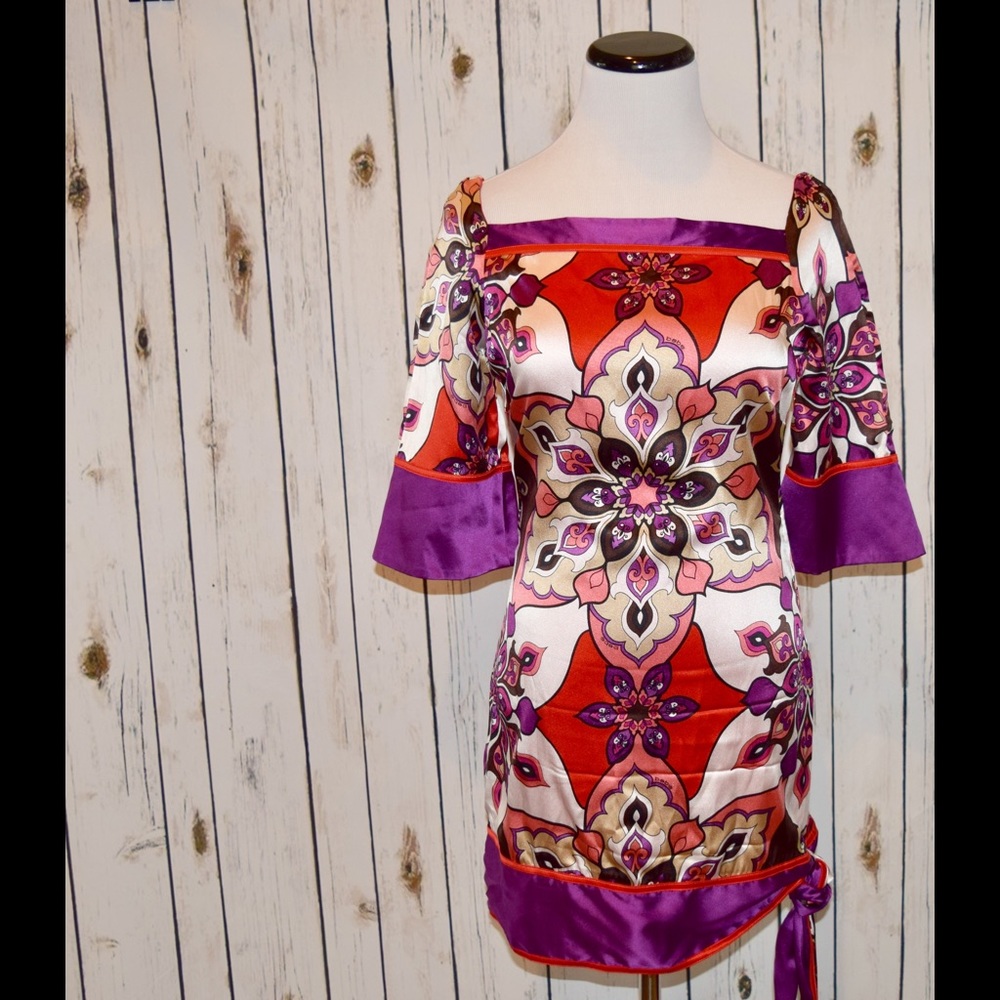Ornate Floral Tunic Dress (reversible)