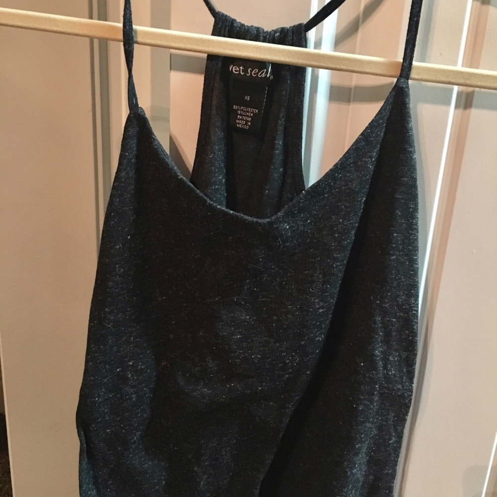 Dark grey top
