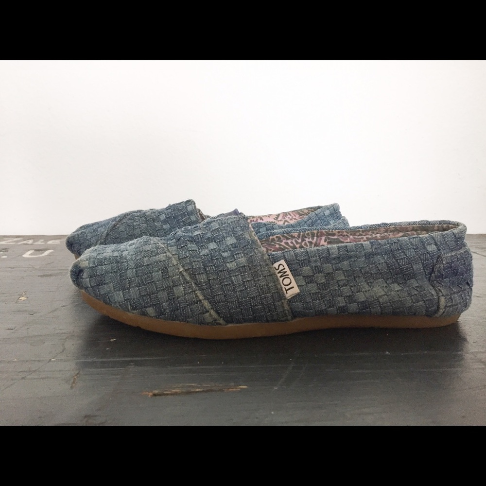 Denim woven slip one from Toms