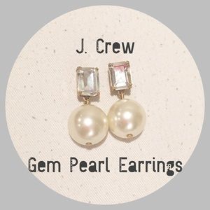 🌼🌼 J. Crew Gem Pearl Earrings 🌼🌼