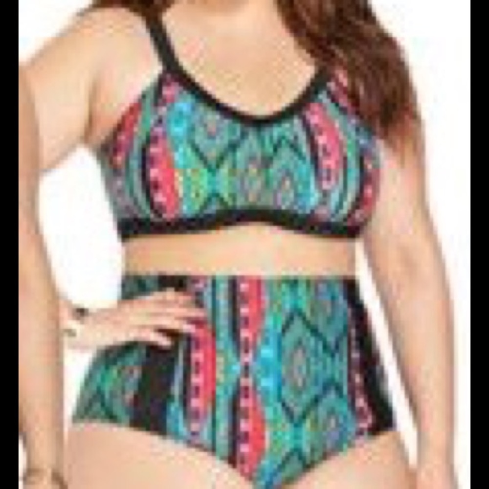Forever 21 plus aztec bikini