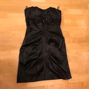 Black Wet Seal dress strapless medium sequins
