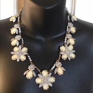 Crystal bee flower statement bib crystal necklace Crystal bee flower statement bib crystal necklace
