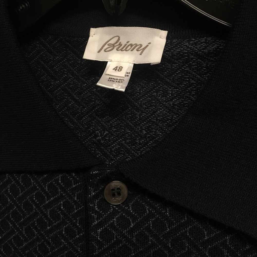 Brioni Fitted Knit Polo