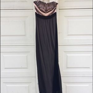 Gianni Bini floor length strapless gown size 0