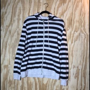H&M stripped hoodie