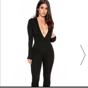 Black long sleeve jumpsuit
