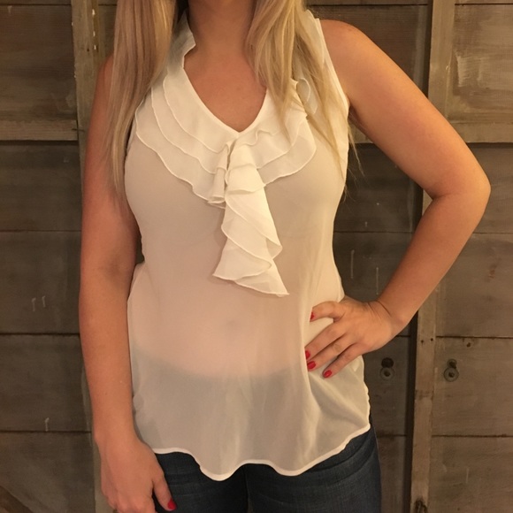 Sheer Ruffle Blouse - Picture 2 of 3