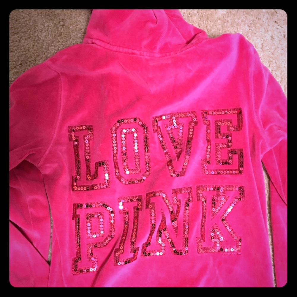 Pink hoodie