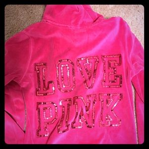 Pink hoodie