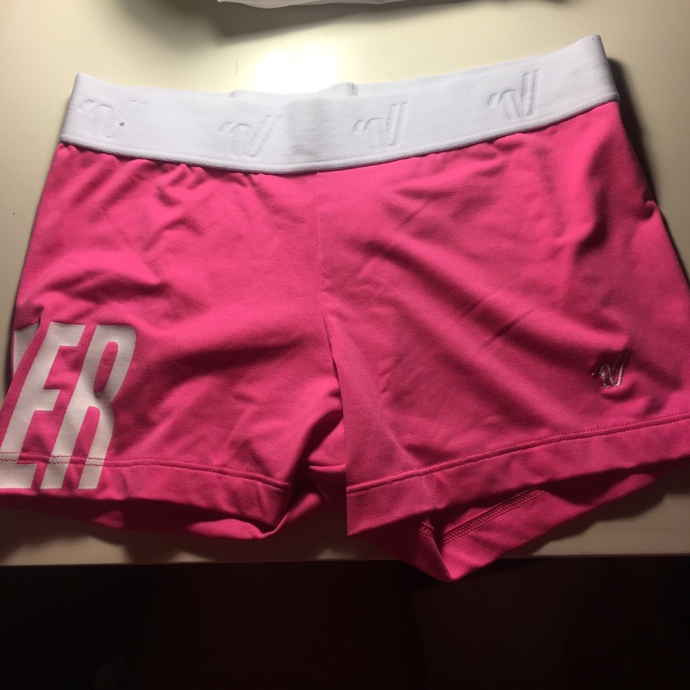 Pink varsity cheer spandex